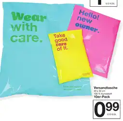 Zeeman Versandtasche Angebot