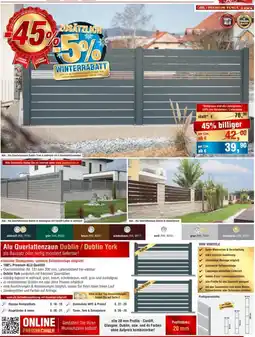 Josef Steiner Alu Querlattenzaun Dublin Angebot