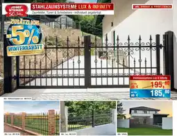 Josef Steiner Stahlzaunsysteme Lux & Infinity Angebot