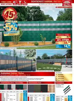 Josef Steiner Sichtschutz Sabrina Rattan Angebot