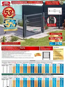 Josef Steiner Rohrrahmentore Vario 1-flügelig Angebot