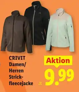 Lidl Crivit damen Strick fleecejacke Angebot