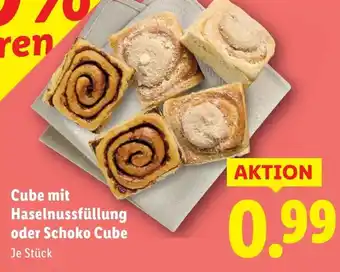 Lidl Cube mit Haselnussfüllung oder Schoko Cube Angebot