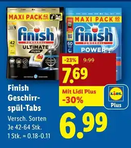Lidl Finish Geschirr spül Tabs Angebot
