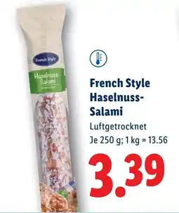 Lidl French Style Haselnuss Salami Angebot