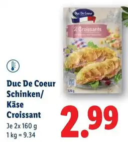 Lidl Duc De Coeur Schinken Käse Croissant Angebot