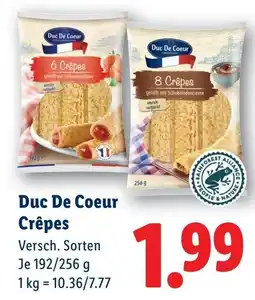 Lidl Duc De Coeur Crêpes Angebot