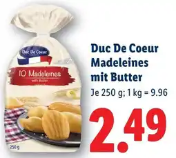 Lidl Duc De Coeur Madeleines mit Butter Angebot