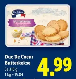 Lidl Duc De Coeur Butterkekse Angebot
