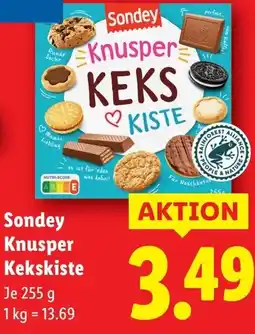Lidl Sondey Knusper Kekskiste Angebot