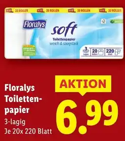 Lidl Floralys Toiletten papier Angebot