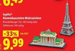Lidl lupilu Klemmbausteine Wahrzeichen Angebot