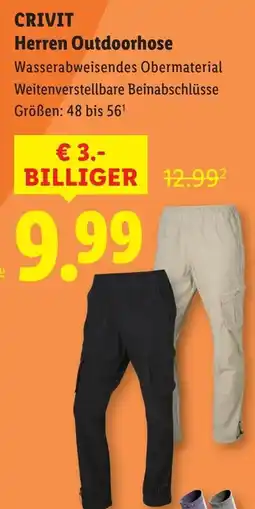 Lidl Crivit herren outdoorhose Angebot