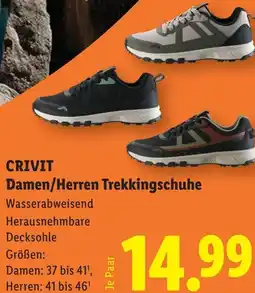 Lidl Crivit damen herren trekkingschuhe Angebot