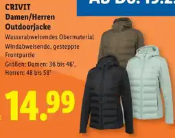 Lidl Crivit damen herren outdoorjacke Angebot