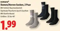 Lidl Esmara damen herren socken 2 paar Angebot
