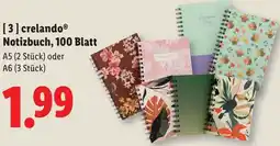 Lidl Crelando notizbuch Angebot