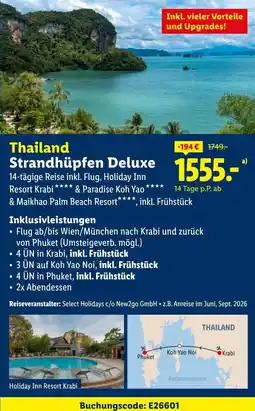 Lidl Thailand Strandhüpfen Deluxe Angebot