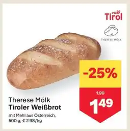 MPreis Therese Mölk Tiroler Weißbrot Angebot