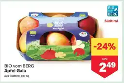 MPreis BIO vom BERG Äpfel Gala Angebot