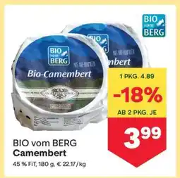 MPreis BIO vom BERG Camembert Angebot