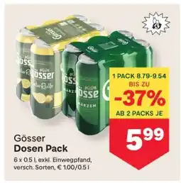 MPreis Gösser Dosen Pack Angebot