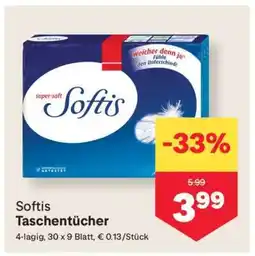MPreis Softis Taschentücher Angebot