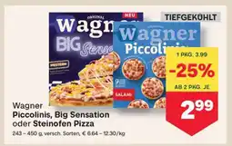 MPreis Wagner Piccolinis, Big Sensation oder Steinofen Pizza Angebot