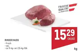 Metro Rinder Nuss Angebot