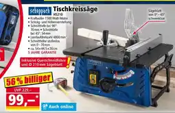 Norma Scheppach Tischkreissäge HS210 Angebot