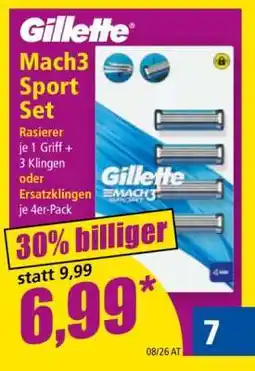 Norma Gillette Mach3 Sport Set Angebot