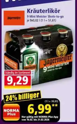 Norma Kräuterlikör Angebot