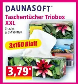 Norma DAUNASOFT Taschentücher Triobox XXL Angebot
