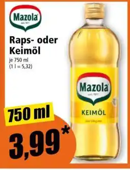Norma Mazola Raps- oder Keimöl Angebot