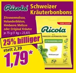Norma Ricola Schweizer Kräuterbonbons Angebot