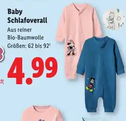 Lidl Baby Schlafoverall Angebot