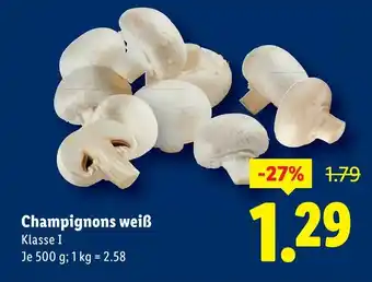 Lidl Champignons weiß Angebot