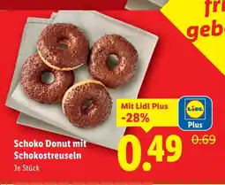 Lidl Schoko Donut mit Schokostreuseln Angebot