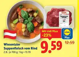 Lidl Wiesentaler Suppenfleisch vom Rind Angebot