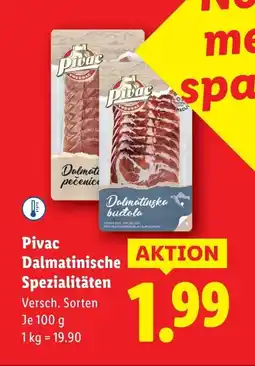 Lidl Pivac Dalmatinische Spezialitäten Angebot