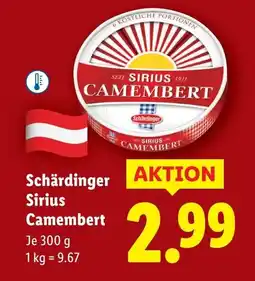 Lidl Schärdinger Sirius Camembert Angebot