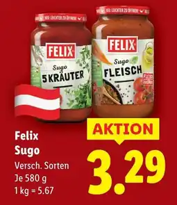 Lidl Felix sugo Angebot