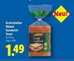 Lidl Grafschafter Dinkel Sandwich Toast Angebot