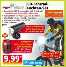 Norma LED-Fahrrad leuchten-Set Angebot