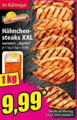 Norma Hähnchen- steaks XXL Angebot