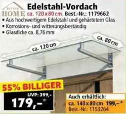 Norma Edelstahl-Vordach Angebot