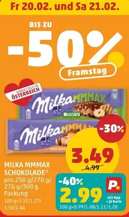 PENNY Milka mmmax schokolade Angebot