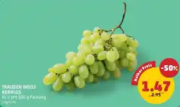 PENNY Trauben weiss kernlos Angebot