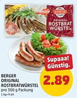 PENNY Berger original rostbratwürstel Angebot