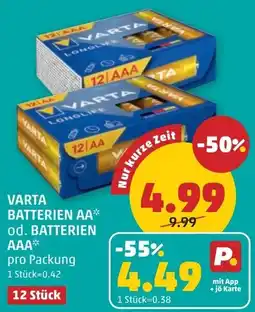 PENNY Varta batterien aa od. batterien aaa Angebot